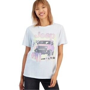 Grayson Threads Jeep #41 Graphic T‑Shirt XS Junior Light Blue Tee NWT